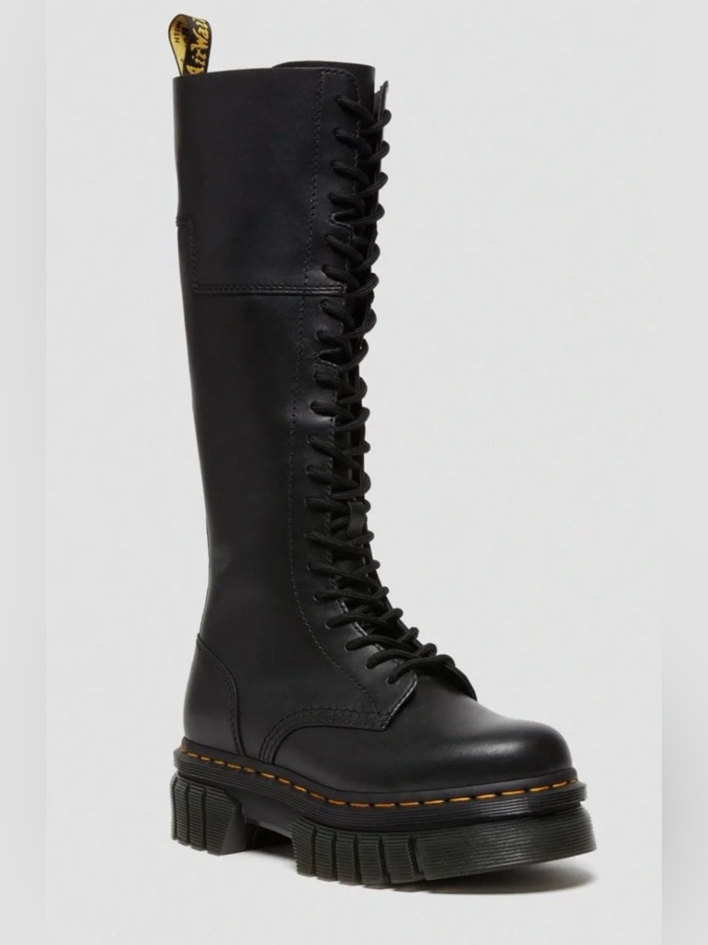 Dr. Martens Audrick 20-Eye Nappa Lux Platform Boots - EU 38